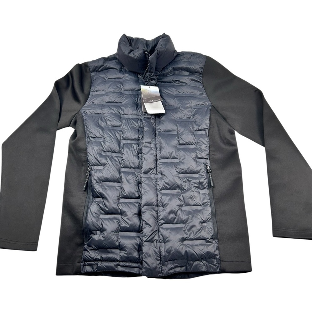 Fossa Apparel Hybrid Down Men Jacket Size S Black Lightweight Puffer New - Picture 2 of 16
